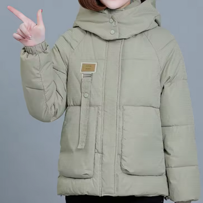 Women's Winter Coat Padded with Water-Repellent Finish, Hood and Pockets