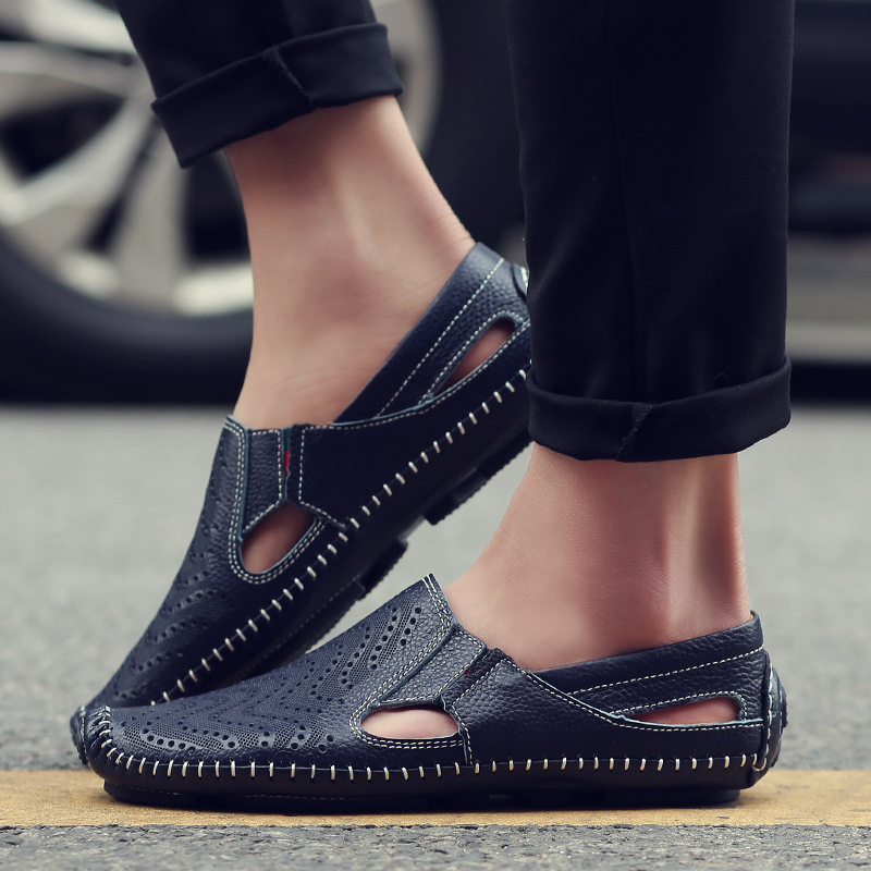 Herren Sommersandalen Atmungsaktives Design Verstellbarer Riemen Leichtes Design