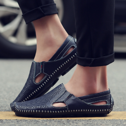 Herren Sommersandalen Atmungsaktives Design Verstellbarer Riemen Leichtes Design