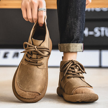 Men's Boots with Lace-up, Padded Sole and Textured Tread