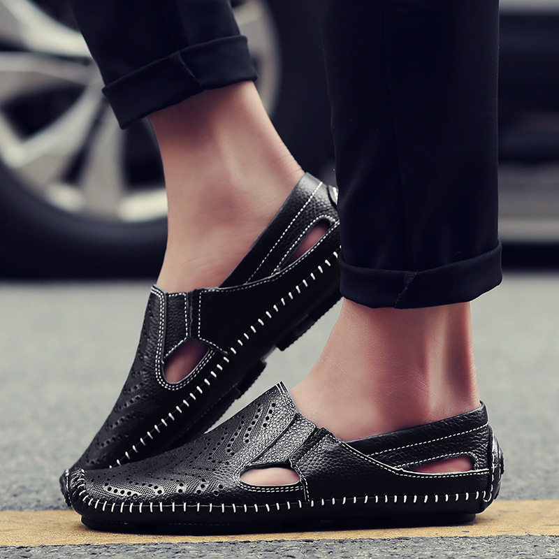 Herren Sommersandalen Atmungsaktives Design Verstellbarer Riemen Leichtes Design