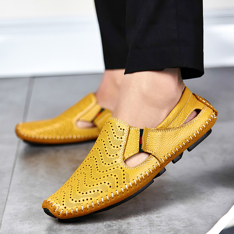 Herren Sommersandalen Atmungsaktives Design Verstellbarer Riemen Leichtes Design