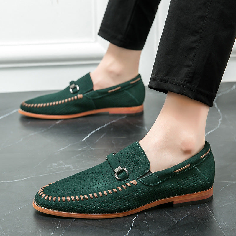 Herren-Loafer, Perforiertes Obermaterial, Gepolstertes Innenfutter, Metallakzente