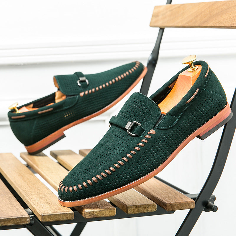 Herren-Loafer, Perforiertes Obermaterial, Gepolstertes Innenfutter, Metallakzente