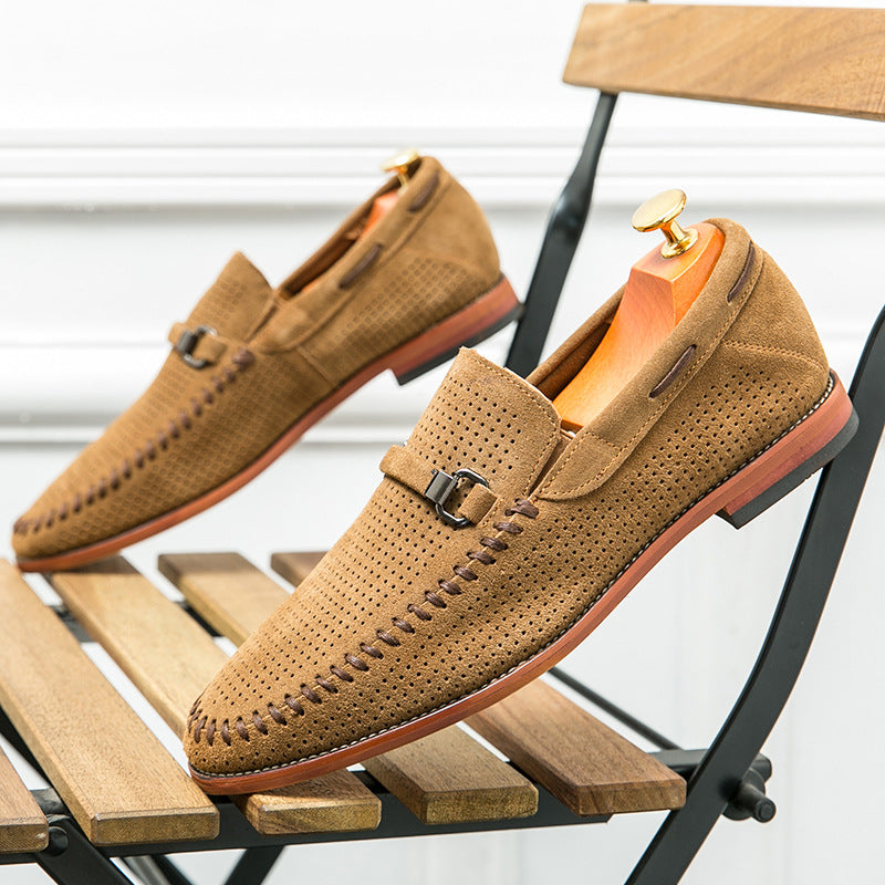 Herren-Loafer, Perforiertes Obermaterial, Gepolstertes Innenfutter, Metallakzente