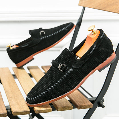 Herren-Loafer, Perforiertes Obermaterial, Gepolstertes Innenfutter, Metallakzente