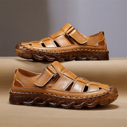 Herren Sommer-Sandalen Mit Atmungsaktivem Cut-Out-Design