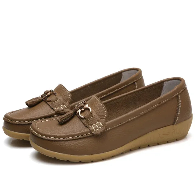 Women's Orthopedic Moccasin with Arch Support and Non-Slip Sole