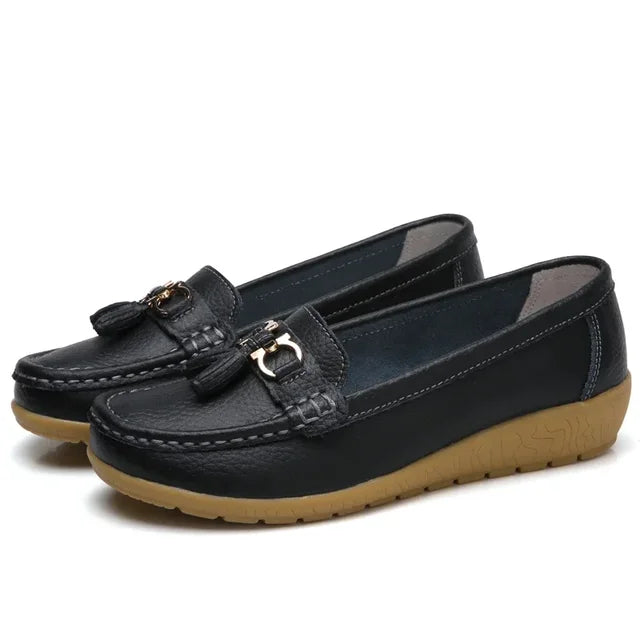 Women's Orthopedic Moccasin with Arch Support and Non-Slip Sole