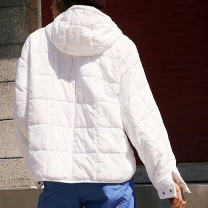 Damen Winter Stepp-Pullover Mit Kapuze