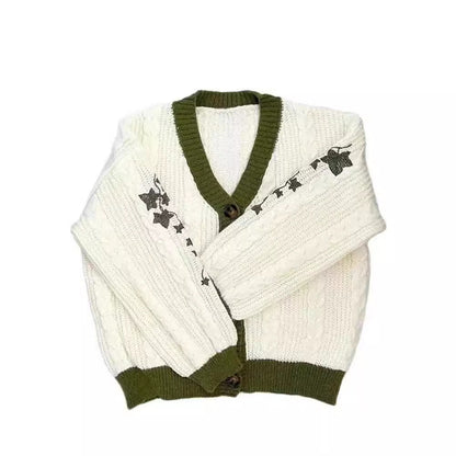 Florale Ärmelstickerei auf dem Damen-Cardigan
