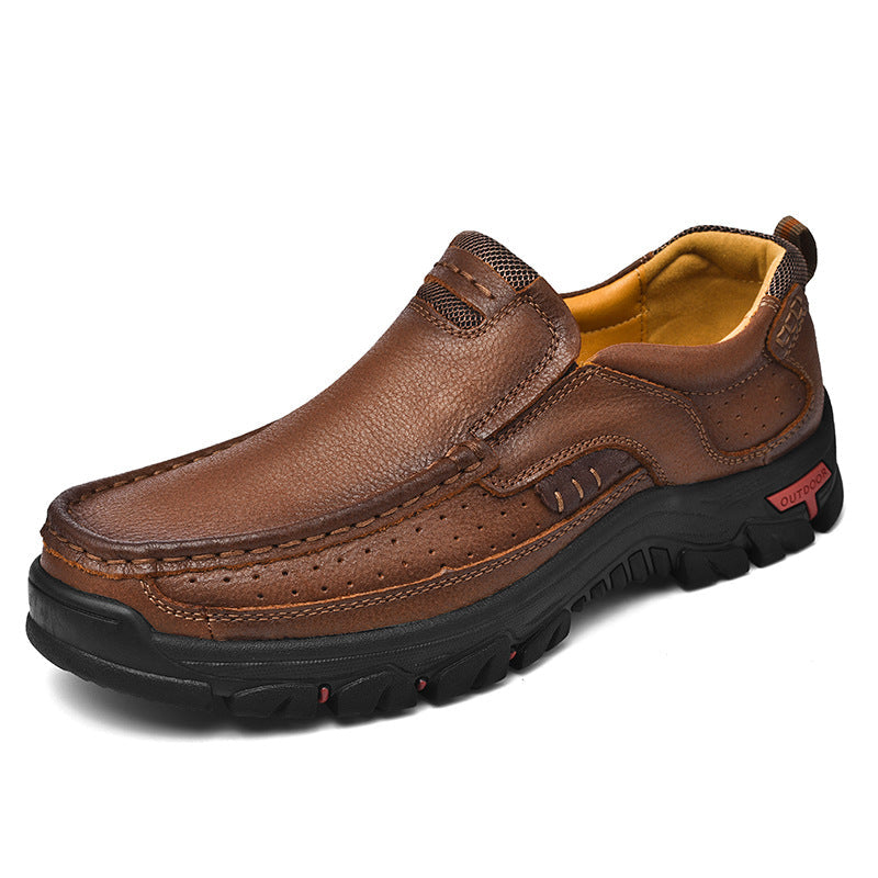 Herrenstiefel Zum Hineinschlüpfen, Fußgewölbeunterstützung, Rutschfeste Sohle, Strukturierte Passform