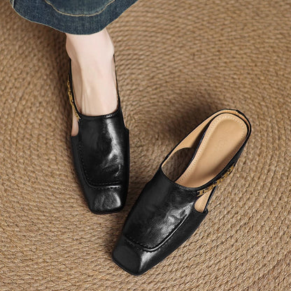Damen-Slipper Mit Gepolstertem Fußbett Und Offener Ferse