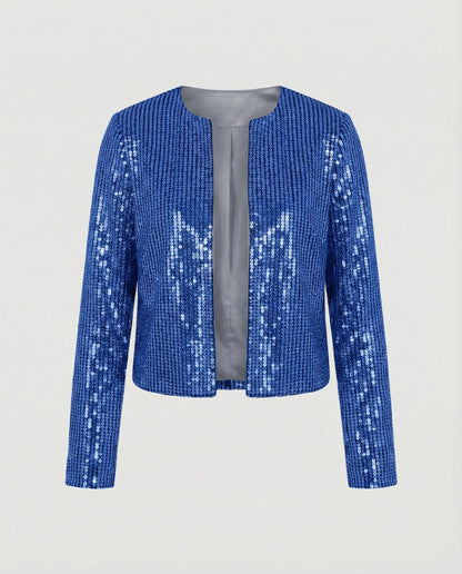Damen Strickjacke Mit Glitzereffekt
