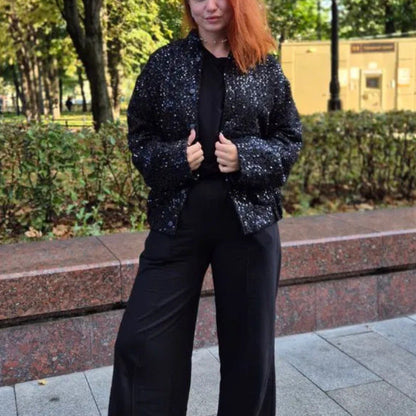 Damen-Paillettenjacke für festliche und elegante Looks