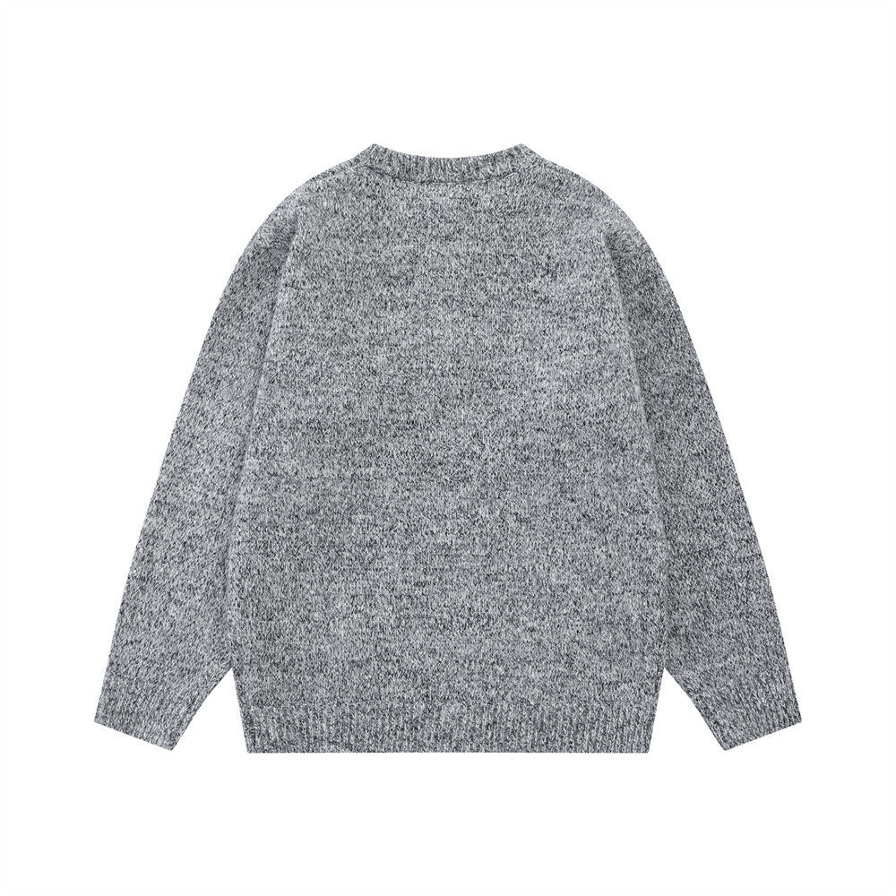 Herrenpullover mit halbem Reissverschluss für den Alltag