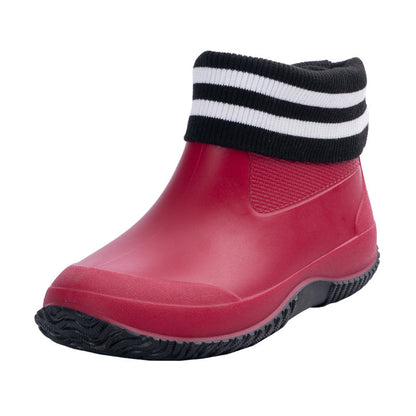 Herren Gummistiefel Kurzschaft Wasserdicht Mit Profilsohle