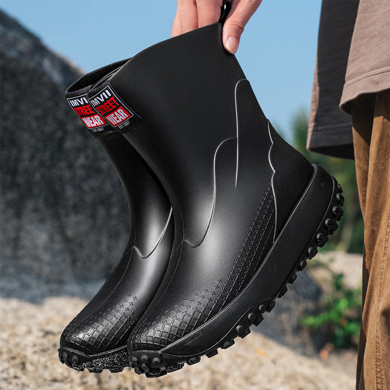 Herren Gummistiefel Mit Rutschfester Sohle