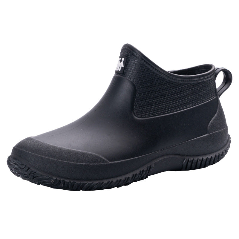 Herren Gummistiefel Kurzschaft Wasserdicht Mit Profilsohle