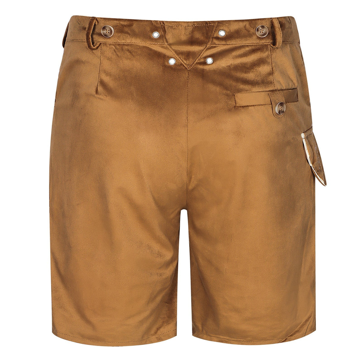 Seitenansicht der kurzen Herren-Trachtenhose