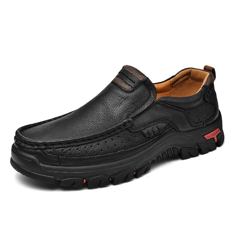 Herrenstiefel Zum Hineinschlüpfen, Fußgewölbeunterstützung, Rutschfeste Sohle, Strukturierte Passform