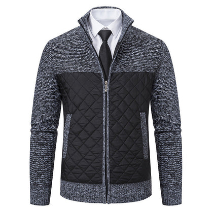 Hybridstrickjacke für Herren mit wärmendem Thermofutter