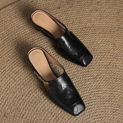 Damen-Slipper Mit Gepolstertem Fußbett Und Offener Ferse