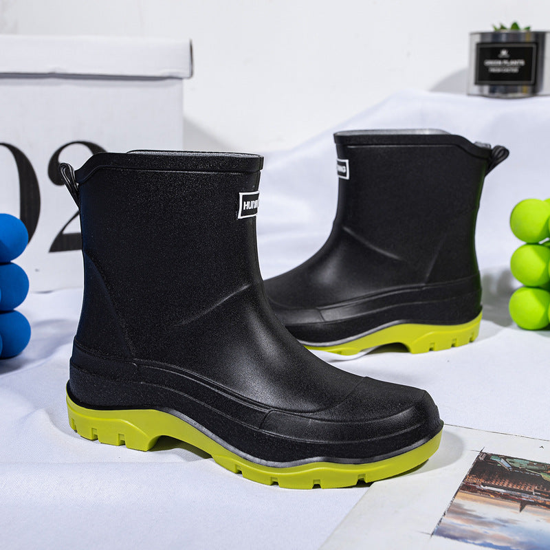 Profilsohle der Damen-Gummistiefel für sicheren Halt
