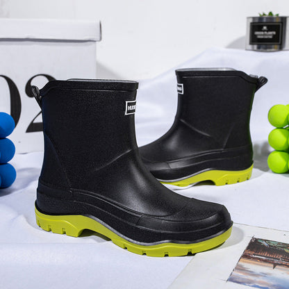 Profilsohle der Damen-Gummistiefel für sicheren Halt