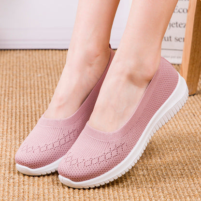 Damen Orthopädische Slip-On-Sneaker mit Fußgewölbeunterstützung und breiter Zehenbox
