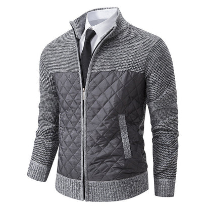 Herren-Hybridjacke mit isolierender Stepppartie für kühle Tage