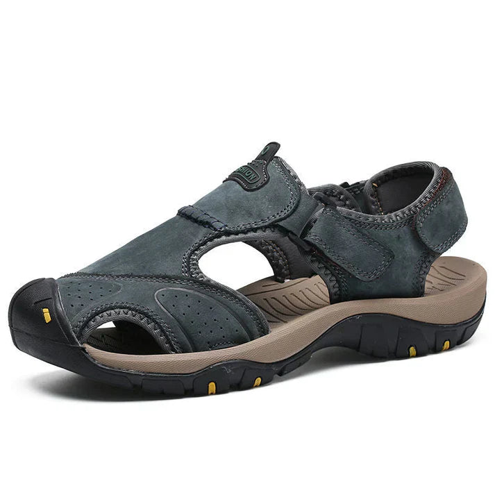 Herren-Sommersandalen Zum Hineinschlüpfen, Breite Passform, Rutschfeste, Gepolsterte Sohle