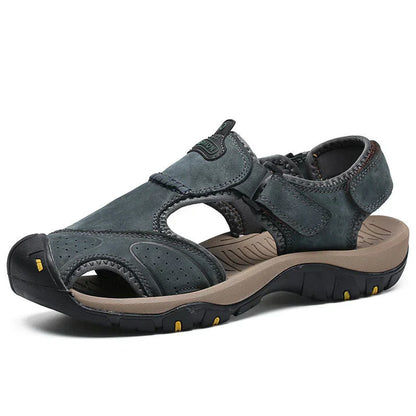 Herren-Sommersandalen Zum Hineinschlüpfen, Breite Passform, Rutschfeste, Gepolsterte Sohle