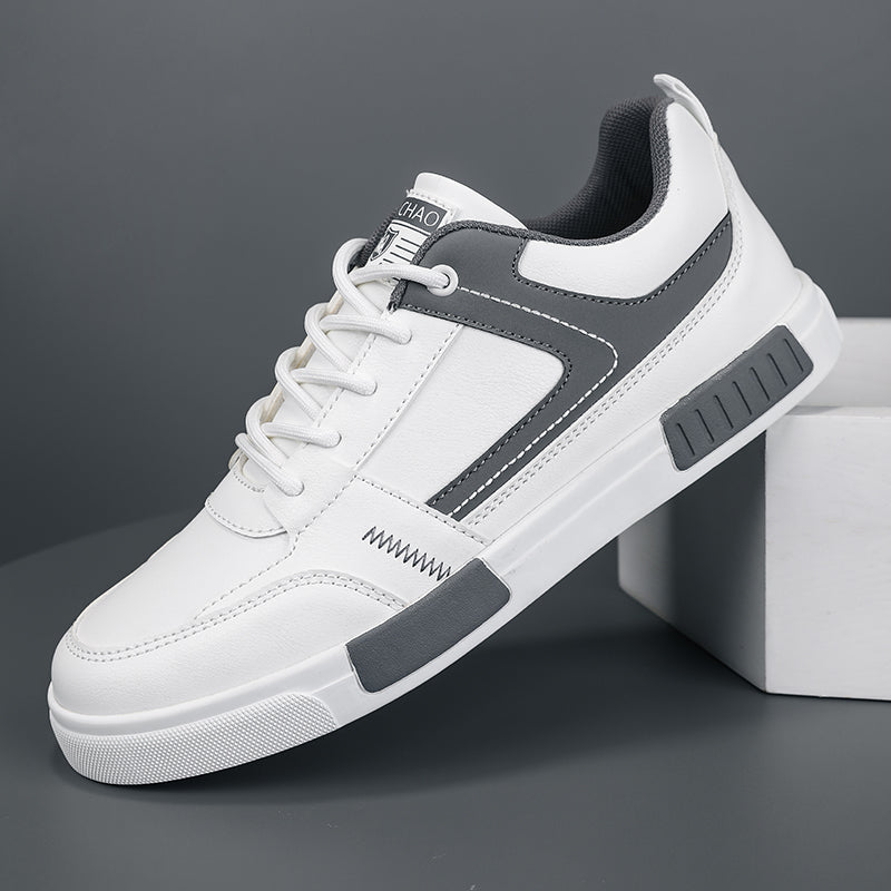 Men's Sneakers with Two-Tone Inserts and Elevated Sole