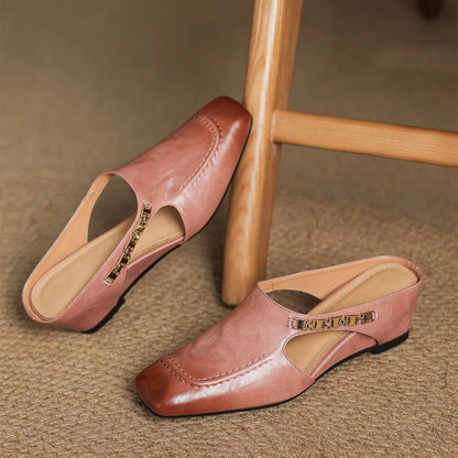 Damen-Slipper Mit Gepolstertem Fußbett Und Offener Ferse