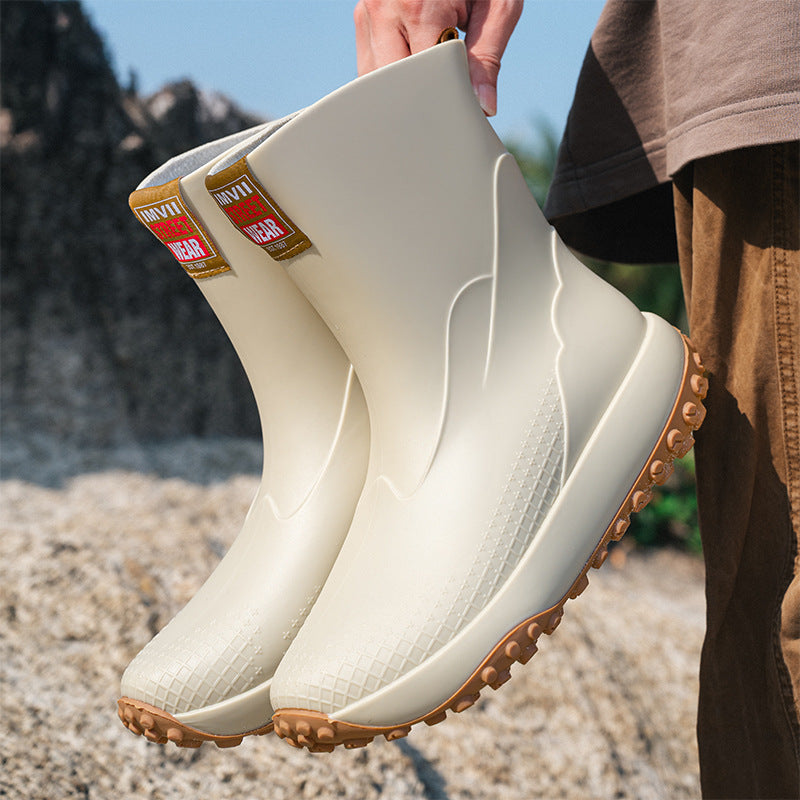 Herren Gummistiefel Mit Rutschfester Sohle