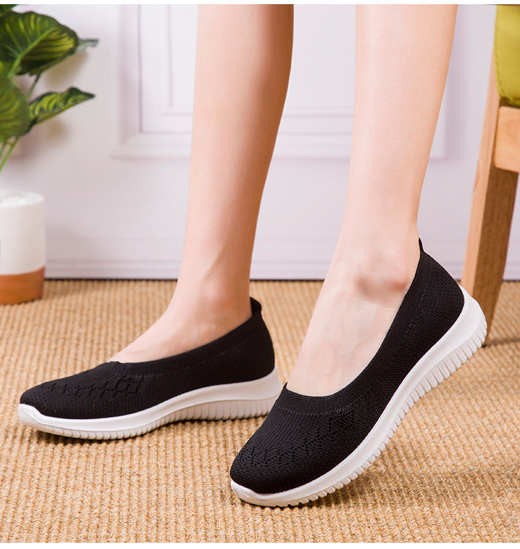 Damen Orthopädische Slip-On-Sneaker mit Fußgewölbeunterstützung und breiter Zehenbox