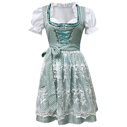 Damen-Dirndl mit Puffärmeln und taillierter Passform