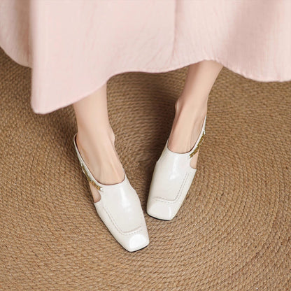 Damen-Slipper Mit Gepolstertem Fußbett Und Offener Ferse