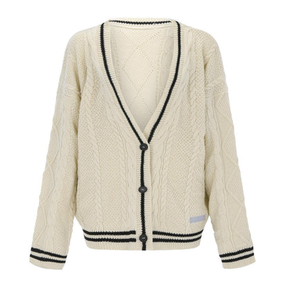 Oversized Strick-Cardigan mit V-Ausschnitt für einen lässigen Look