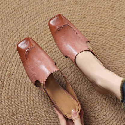 Damen-Slipper Mit Gepolstertem Fußbett Und Offener Ferse