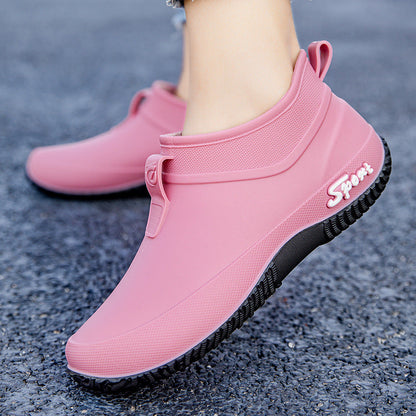 Damen-Gummistiefel mit griffigem Sohlenprofil