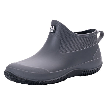Herren Gummistiefel Kurzschaft Wasserdicht Mit Profilsohle
