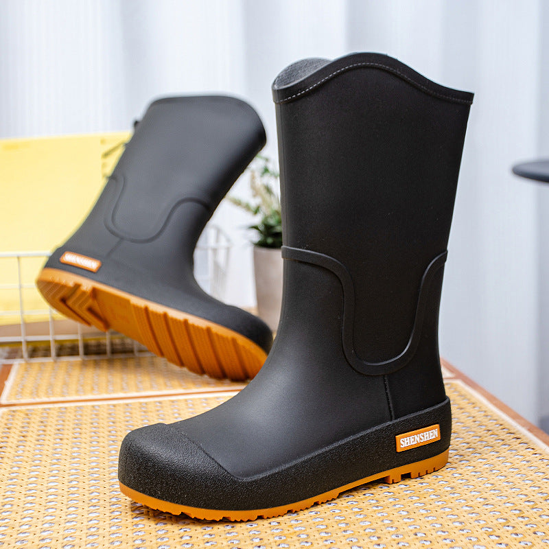Wasserdichter Damen-Gummistiefel mit strukturierter Profilsohle