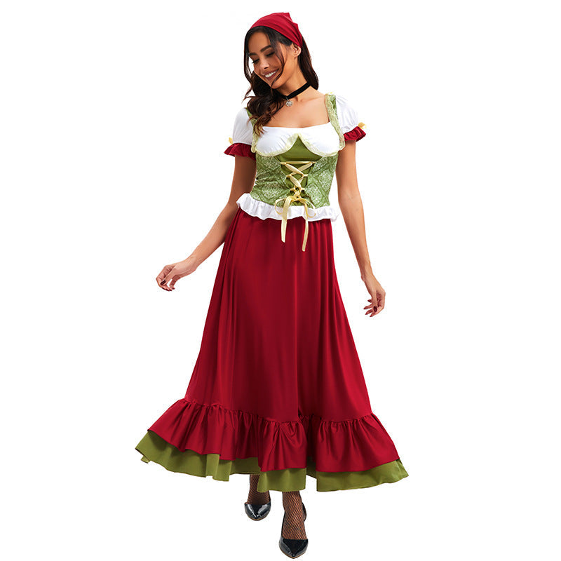 Detailansicht des verstellbaren Corsagenmieders am Damen-Dirndl