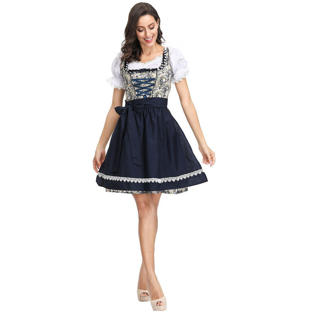 Damen-Dirndl mit abnehmbarer Schürze und femininem Schnitt