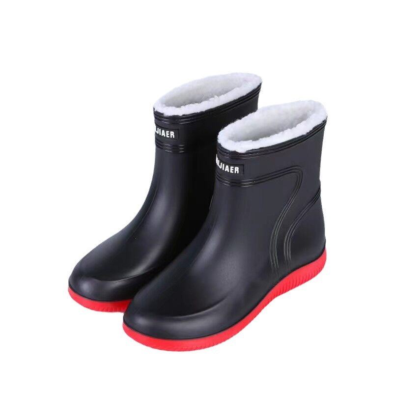 Wasserdichte Fleece-Gummistiefel für nasse Tage und wechselhaftes Wetter