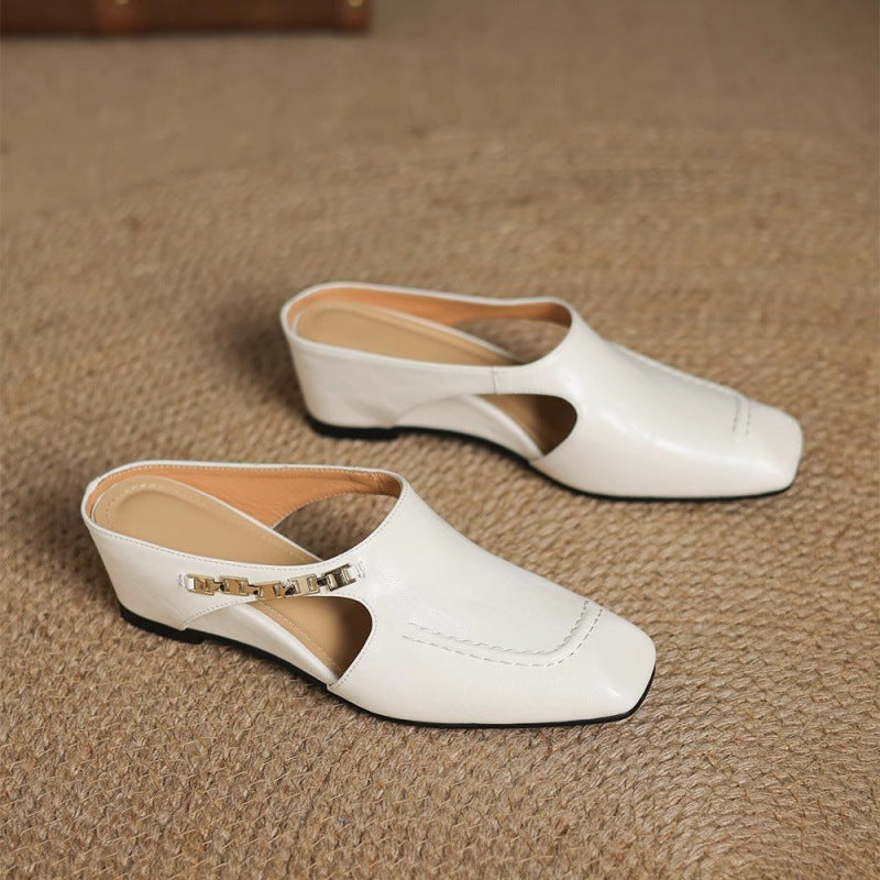 Damen-Slipper Mit Gepolstertem Fußbett Und Offener Ferse