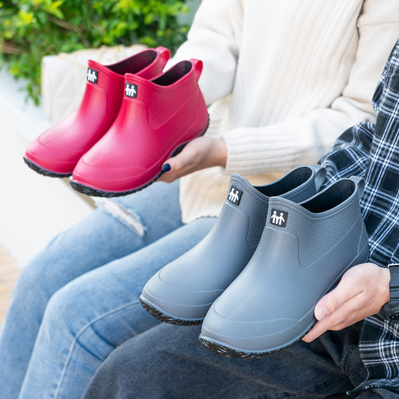 Wasserdichter Herren-Gummistiefel für nasse Wege und Regentage