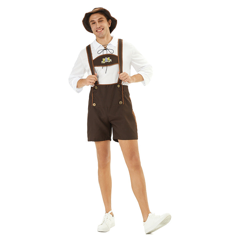 Traditionelle Herren-Trachtenlederhose für Feste und Volksfeste